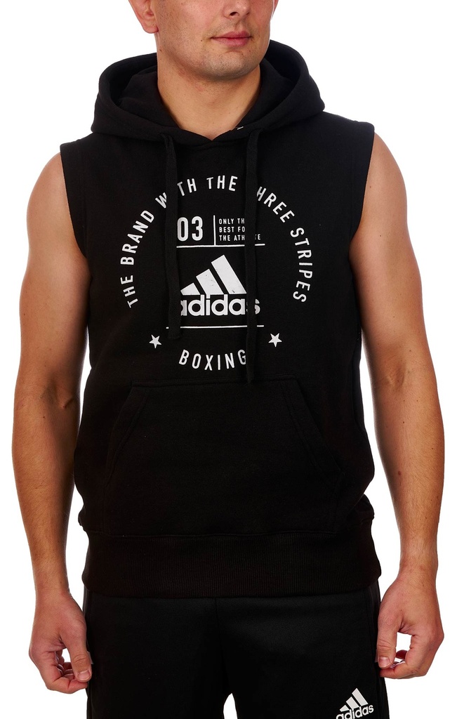 adidas Hoodie Boxing Community Ärmellos, Schwarz