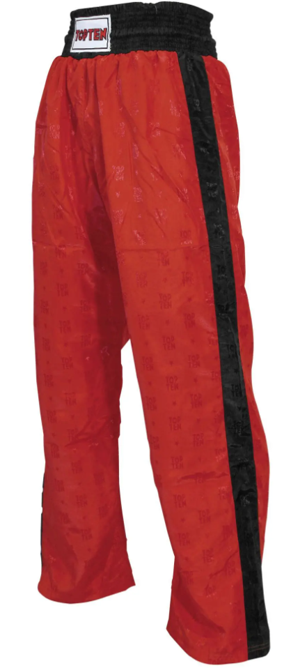 Top Ten Kickboxhose Classic, Rot-Schwarz