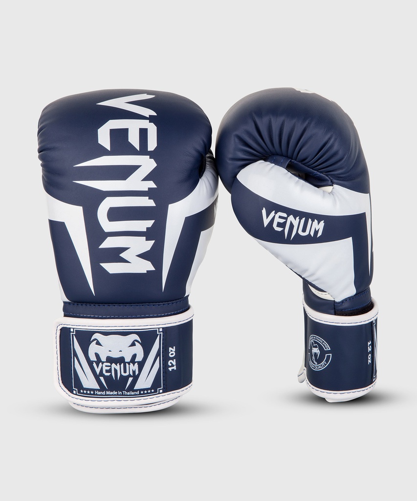 Venum Boxhandschuhe Elite, Dunkelblau-Weiß