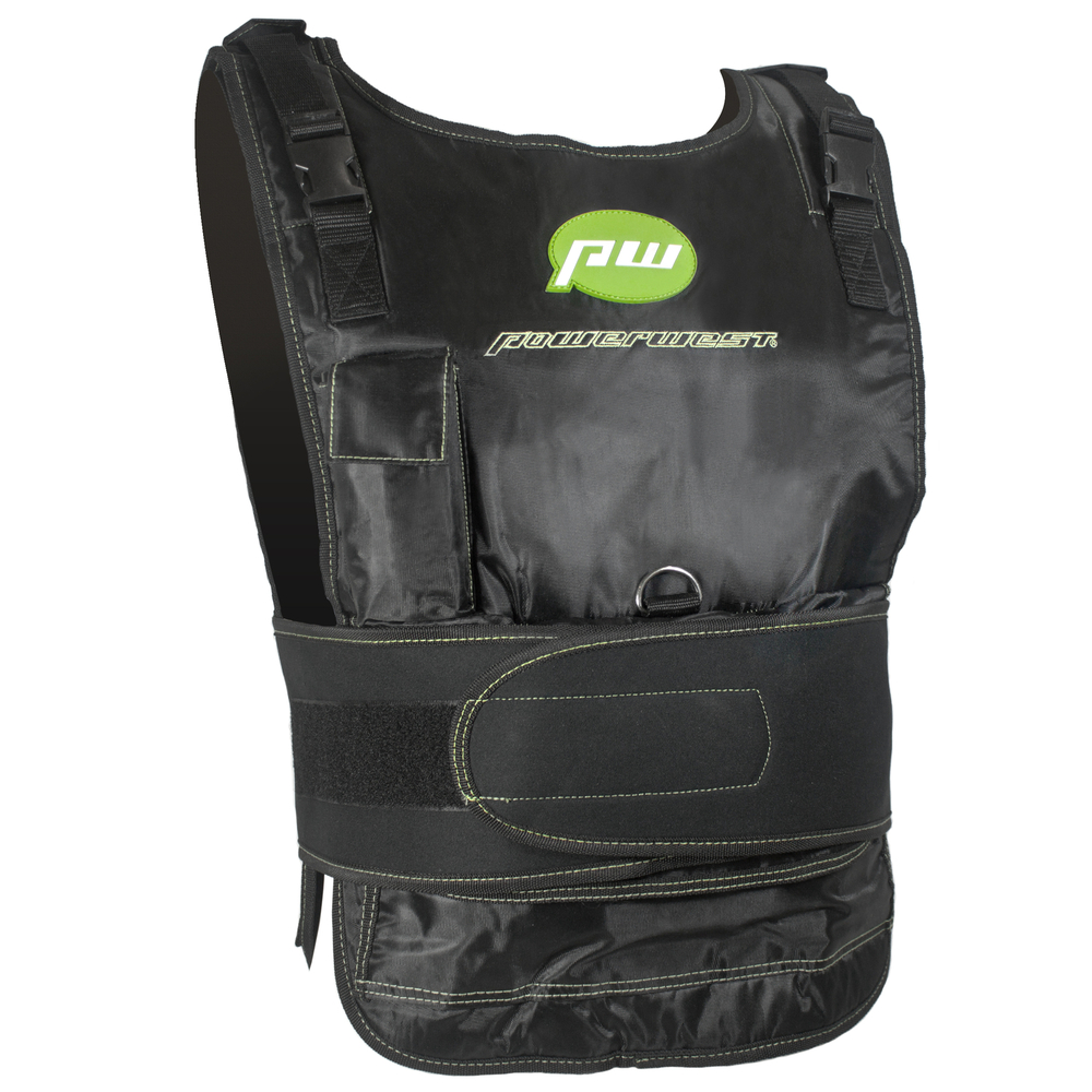 Power Weighted Vest 1kg - 10kg, Black