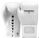 Hayabusa Boxhandschuhe Pro Fight Pferdehaar mit Schnürung, Weiß