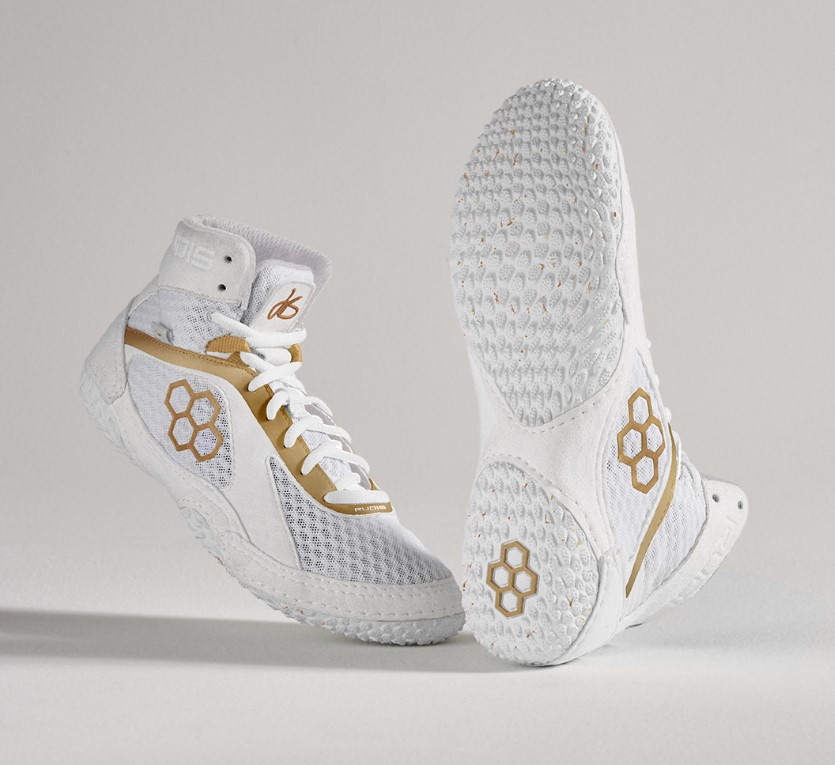 Rudis Ringerschuhe Jordan Burroughs Alpha 2.0 Youth White/Gold