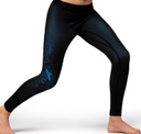 Hayabusa Compression Pants Geo Youth, Black-Blue