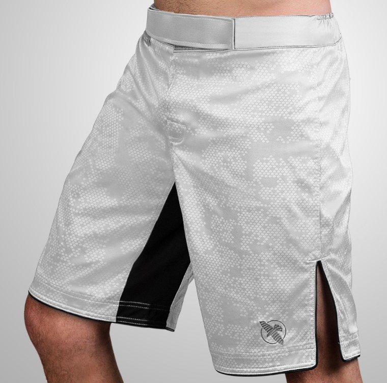 Hayabusa Fight Shorts Hexagon, Weiß