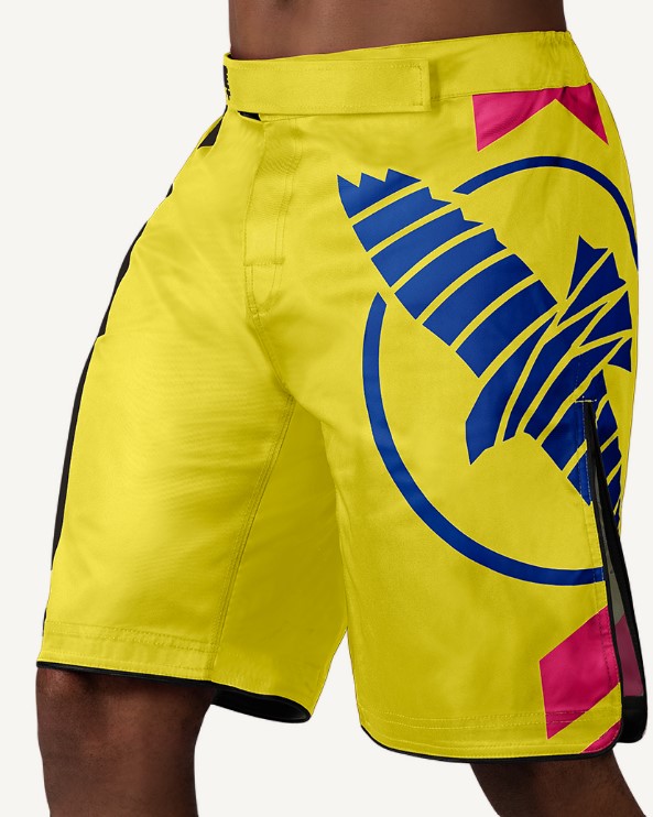 Hayabusa Fight Shorts Icon, Gelb-Blau