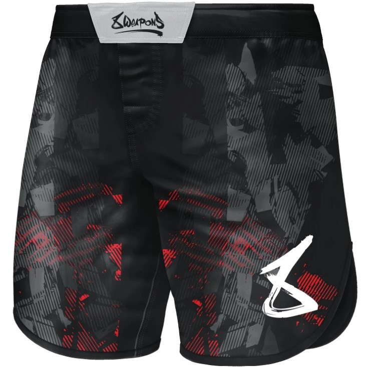 8Weapons Fight Shorts Hit 2.0, Black-Red