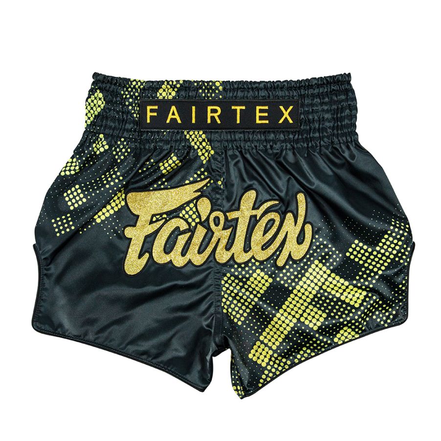 Fairtex Muay Thai Shorts BS1931, Schwarz-Gold