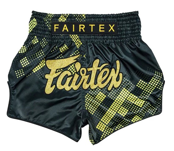 Fairtex Muay Thai Shorts BS1931, Schwarz-Gold