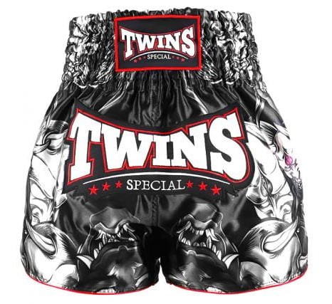 Twins Muay Thai Shorts Kabuki, Schwarz