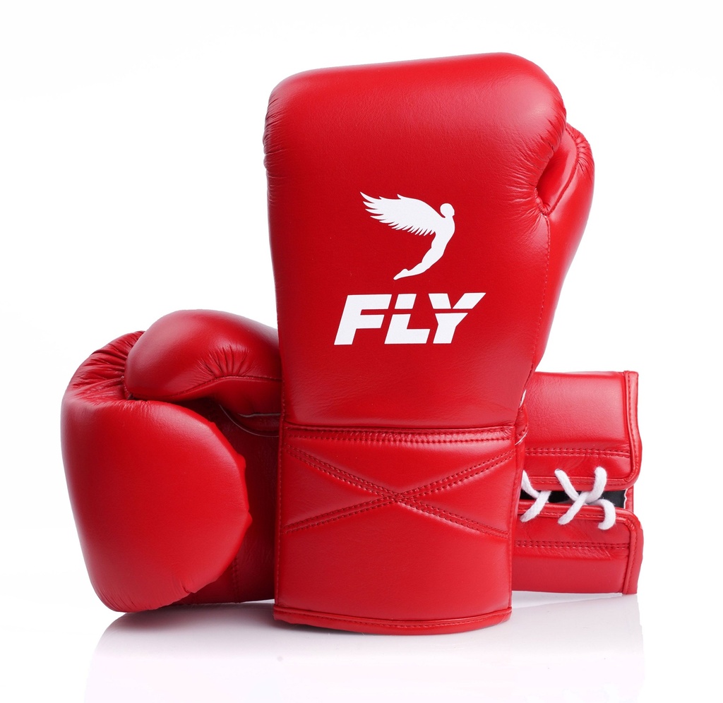 Fly Boxhandschuhe Superlace X mit Schnürung, Rot