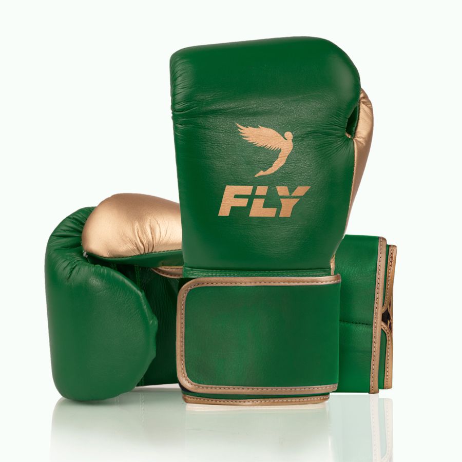 Fly Boxing Gloves Superloop X, Green-Gold