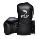 Fly Boxhandschuhe Halcyon Pro Fight mit Schnürung, Schwarz-Grau