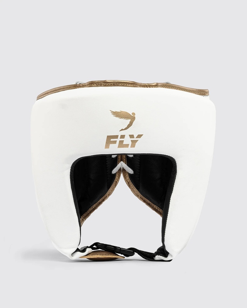 Fly Headguard Open Face, White-Gold