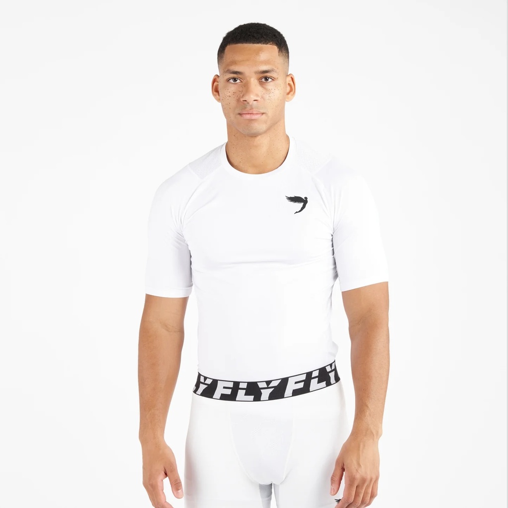 Fly Rash Guard, White