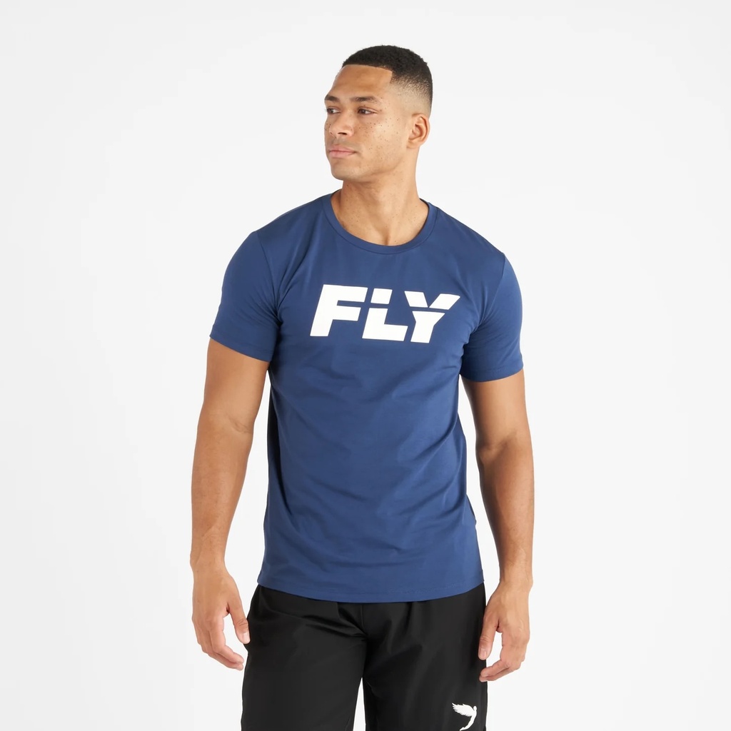 Fly T-Shirt Big Logo, Blau