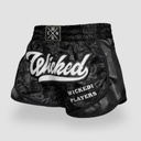 Wicked One Muay Thai Shorts Squad Payer, Black