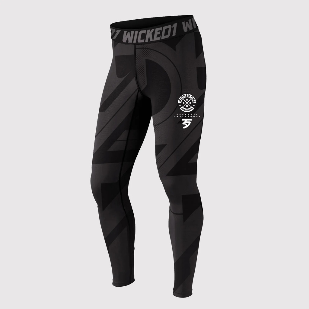 Wicked One Compression Pants Spats Outsiderz, Black