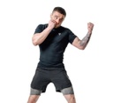 RDX Fight Shorts T15 2-in-1, Schwarz-Grau