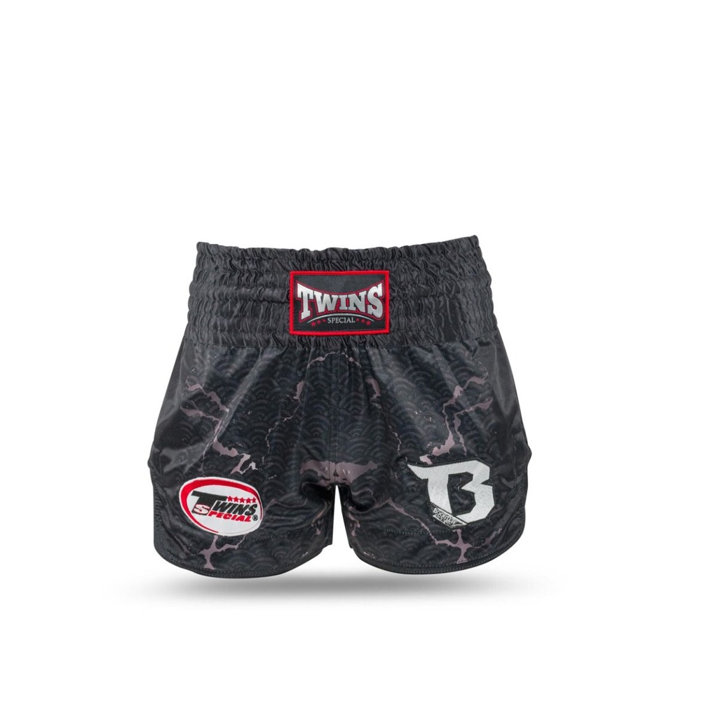 Twins X Booster Muay Thai Shorts No.6, Black