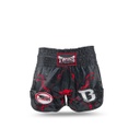 Twins X Booster Muay Thai Shorts No.7, Schwarz-Rot