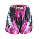 Twins Muay Thai Shorts Candy, Black-Pink