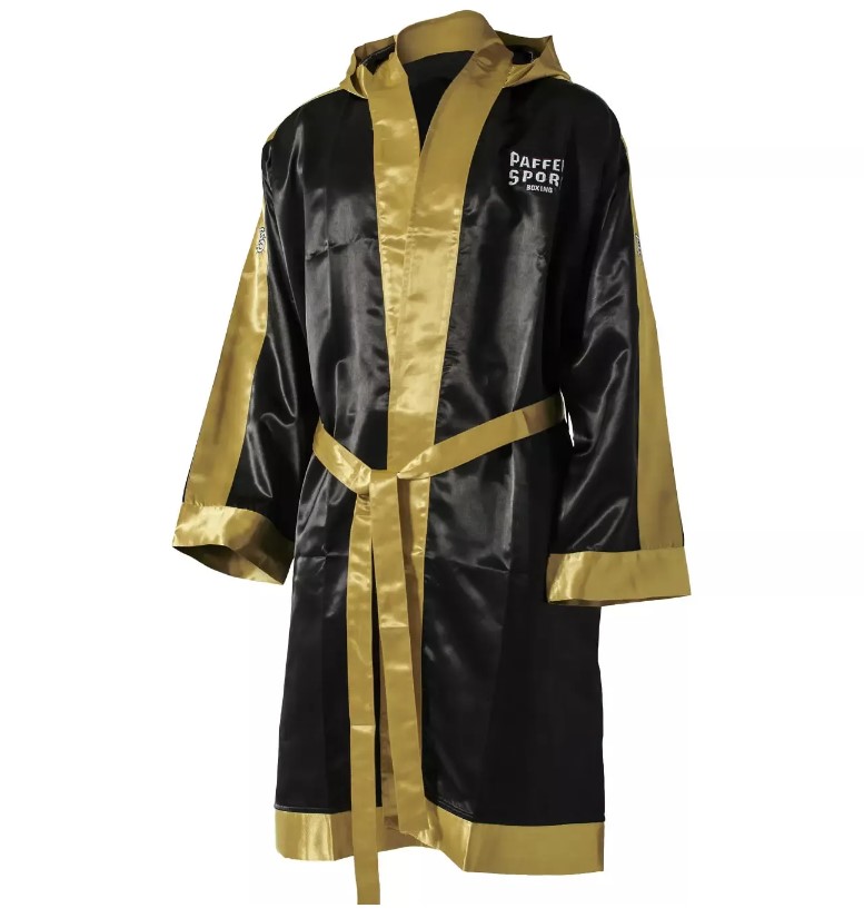 Paffen Sport Boxing Robe with Hood, Black-Gold