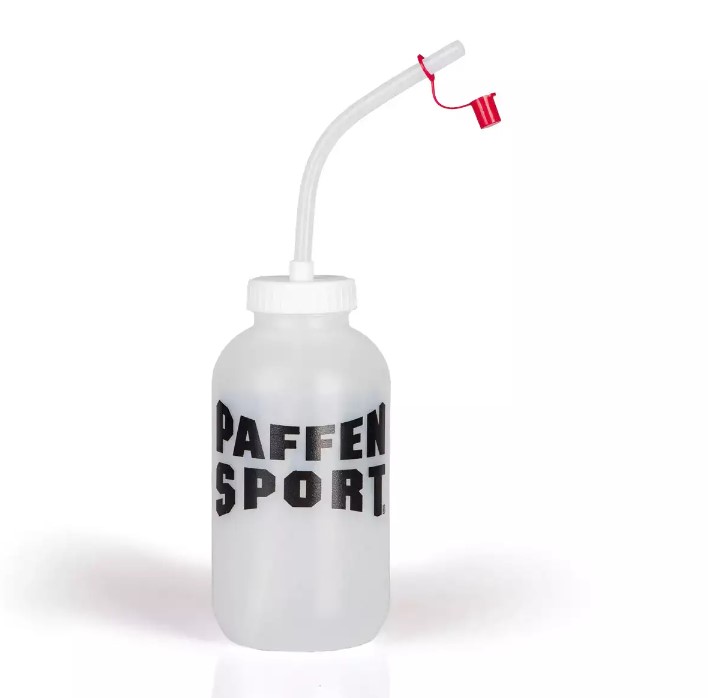 Paffen Sport Trinkflasche mit Halm, Transparent