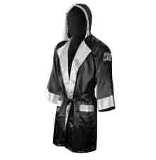 Cleto Reyes Boxing Robe with Hood, Black-White