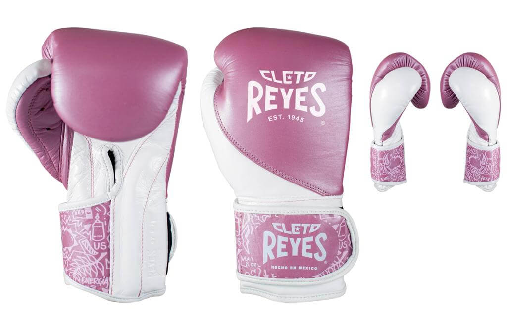 Cleto Reyes Boxing Gloves High Precision, Pink-White