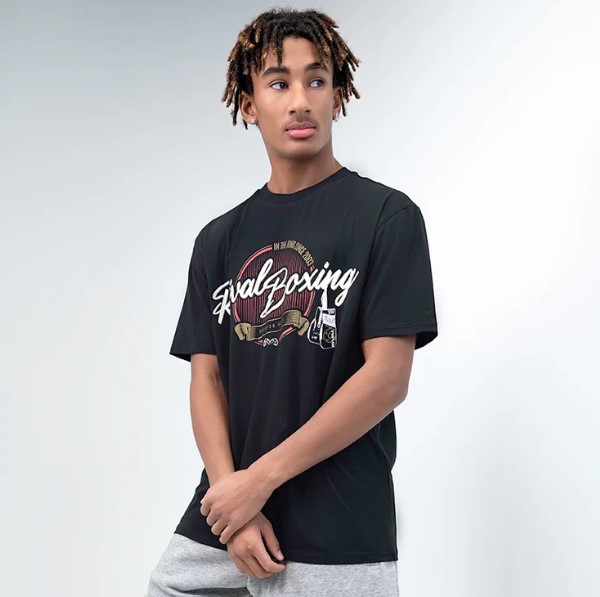 Rival T-Shirt Vintage Graphic, Schwarz