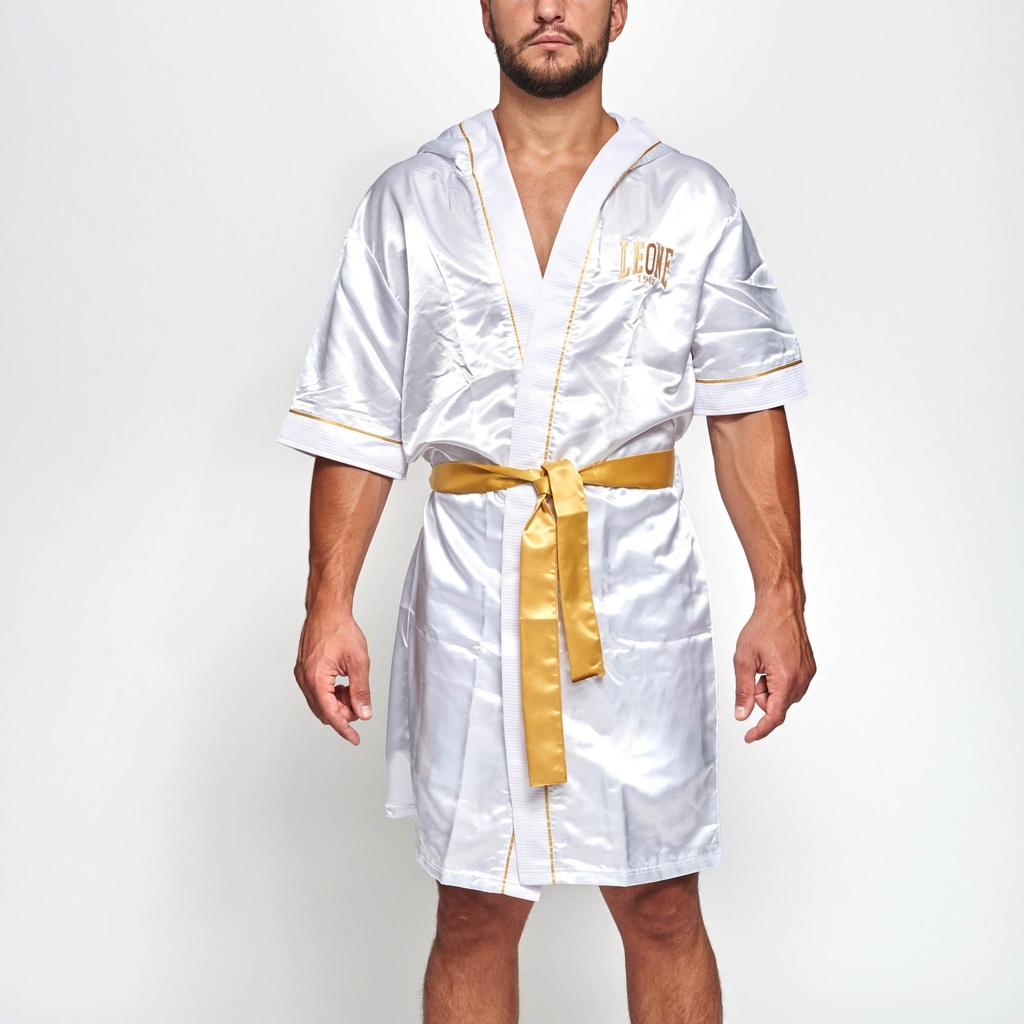 Leone Boxing Robe Premium, White