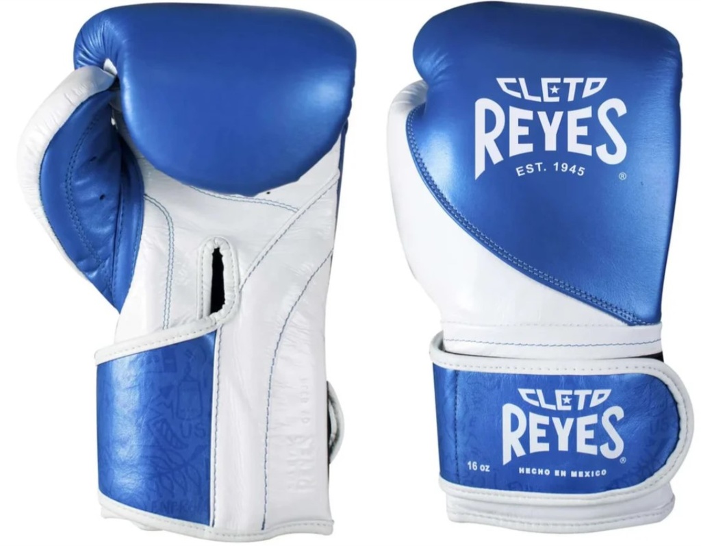 Cleto Reyes Boxing Gloves High Precision, Blue-White