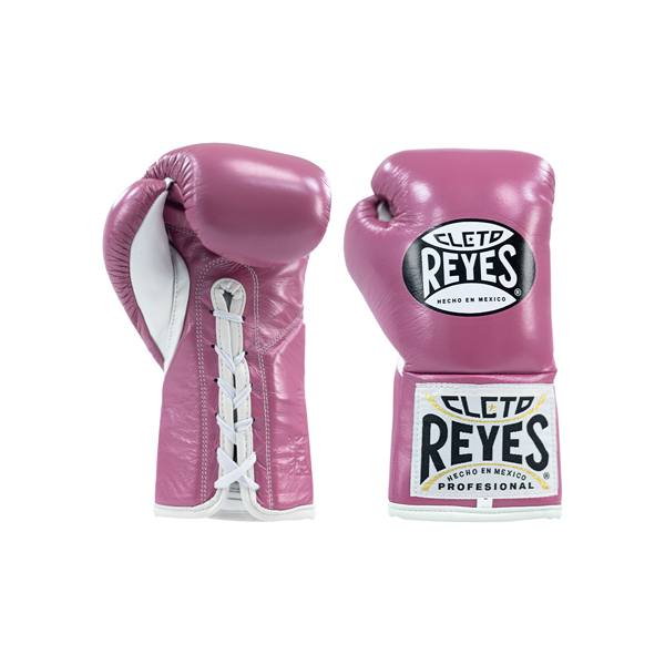 Cleto Reyes Boxing Gloves Professional Fight with Laces, Pink