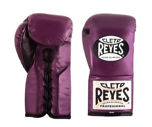 Cleto Reyes Boxhandschuhe Professional Fight mit Schnürung, Violett