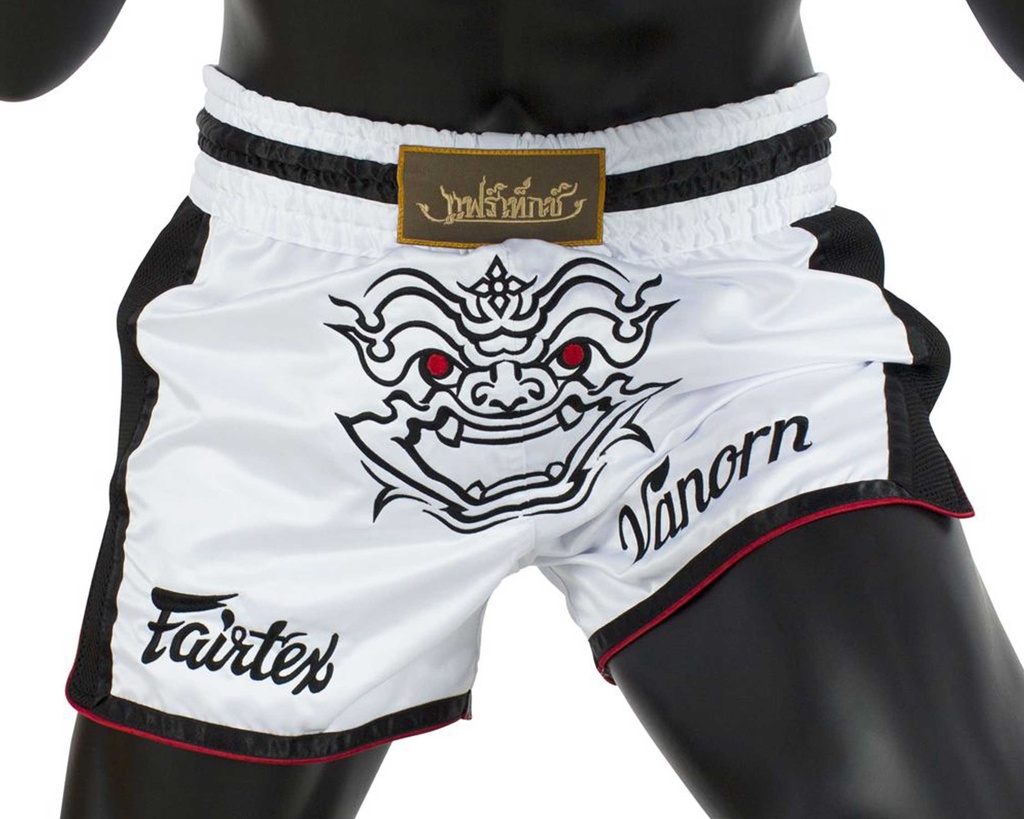 Fairtex Muay Thai Shorts BS1712 Varnon, Weiß