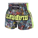 Top King Muay Thai Shorts TKTBS-225-GN, Grün-Mehrfarbig