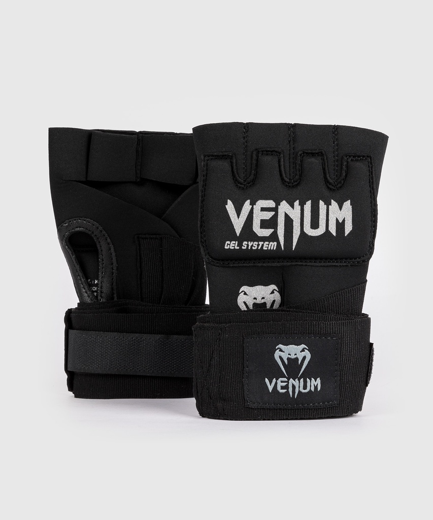 Venum Innenhandschuhe Kontact Gel, Schwarz-Silber