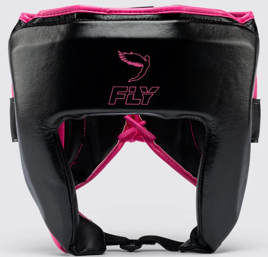 Fly Kopfschutz Open Face X, Schwarz-Pink