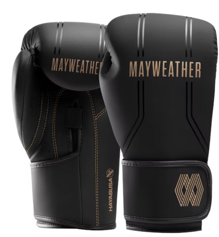 Hayabusa Boxhandschuhe Mayweather Contender, Schwarz-Gold