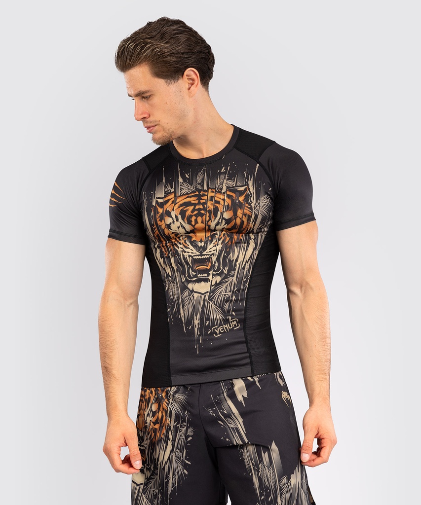 Venum Rash Guard Tiger, Black