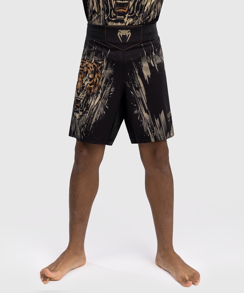 Venum Fight Shorts Tiger Kids, Schwarz-Orange