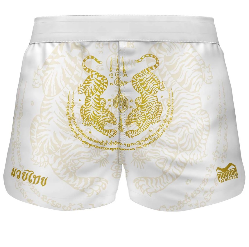 Phantom Fight Shorts Fusion Muay Thai, Weiß-Gold