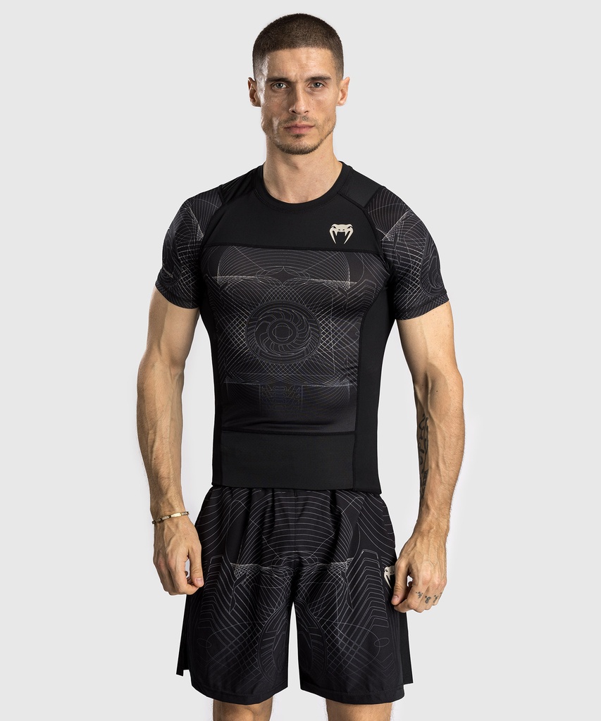 Venum Rash Guard G-Fit Air, Schwarz-Sand