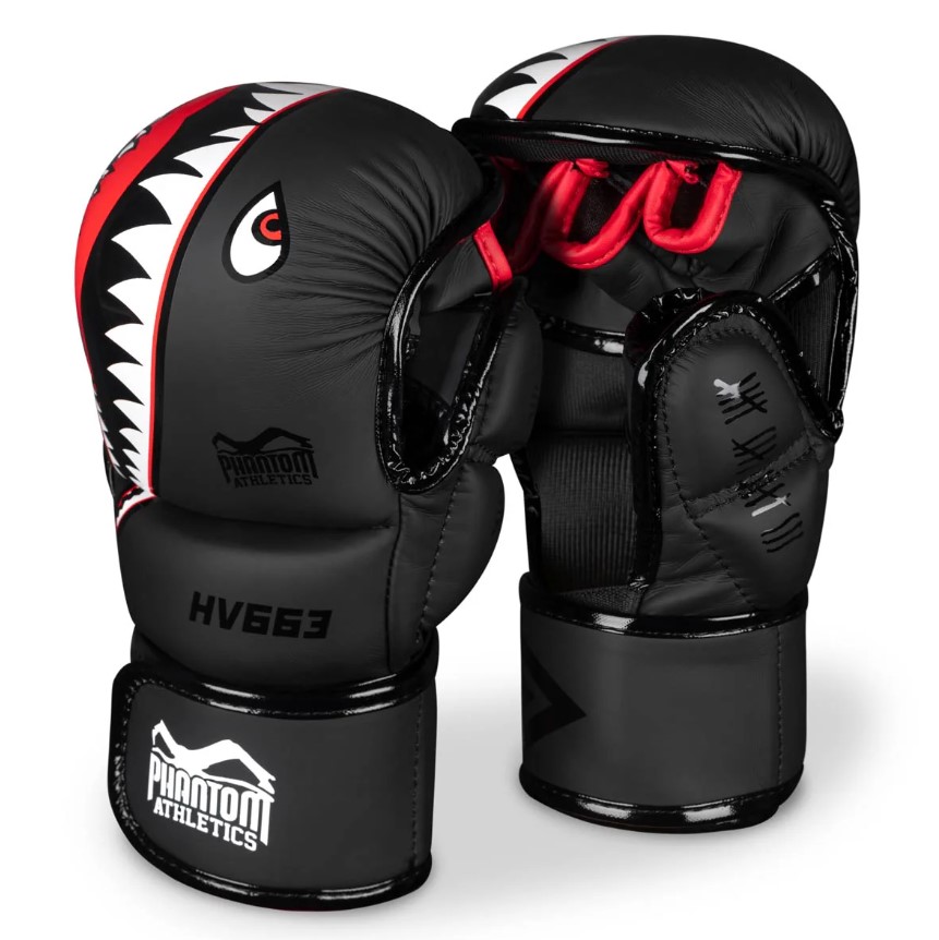 Phantom Sparring MMA Handschuhe Fight Squad, Schwarz