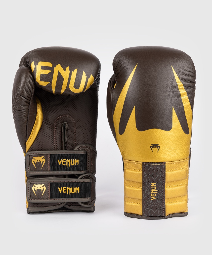 Venum Boxing Gloves Reverso, Chocolate-Gold