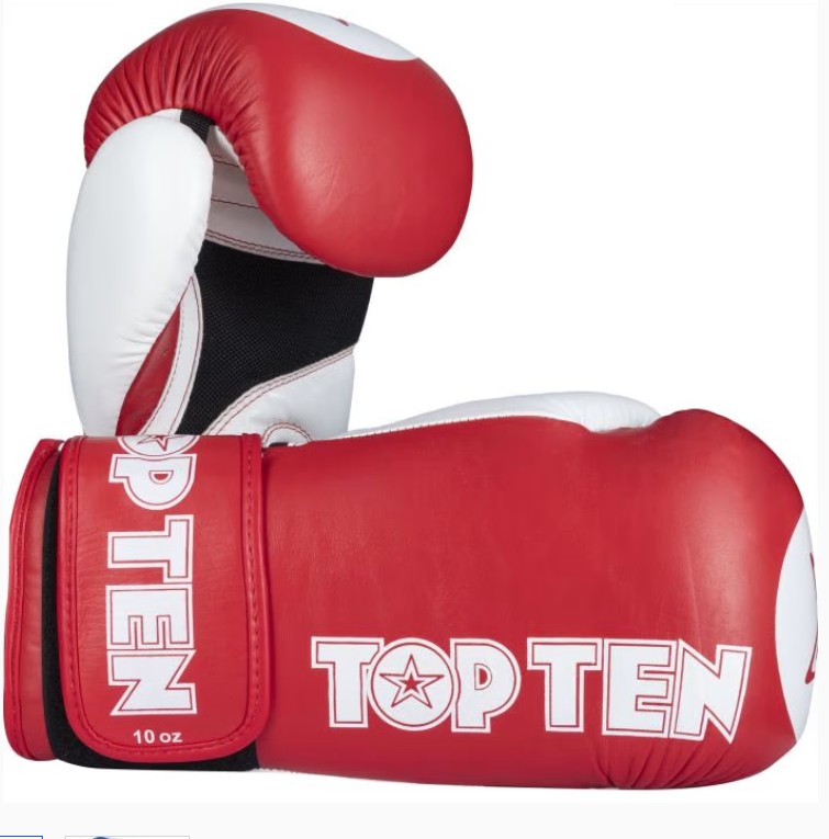 Top Ten Boxhandschuhe Star XLP, Rot-Weiss