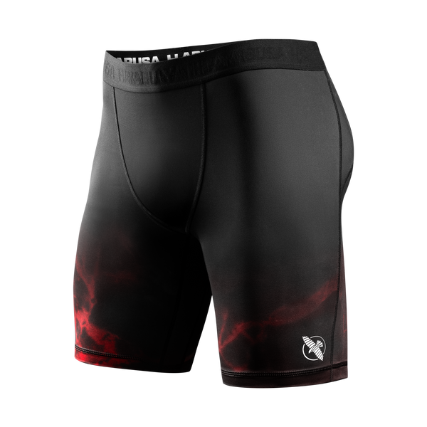 Hayabusa UFC Compression Shorts, Black-Red