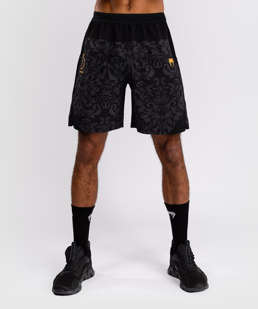 Venum Training Shorts X Topuria Unmatched Edition, Black-Gold