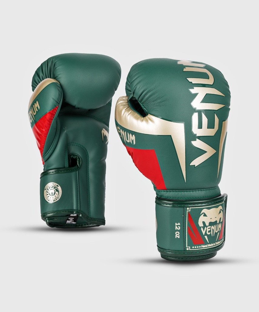 Venum Boxhandschuhe Elite, Grün-Gold