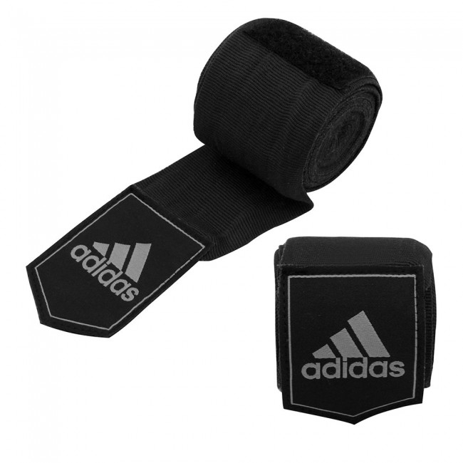 adidas Boxbandagen 4,5m Halbelastisch, Schwarz